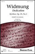 Widmung SSA choral sheet music cover